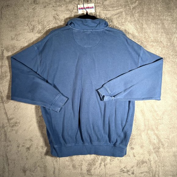 Tommy Bahama 1/4 Zip Sweater Men's Medium Blue Sweater - Picture 6 of 9